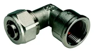 Coude femelle à compression Ø 20 mm filetage 20x27 mm
