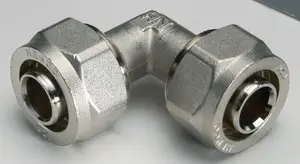 Coude à compression pour tube multicouche - 16 x 2 mm