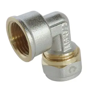 Coude femelle à compression Ø 16 mm filetage 15x21 mm