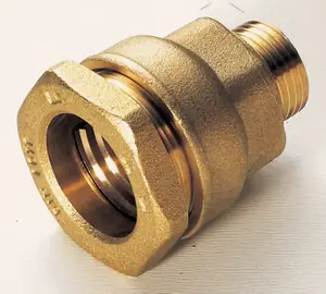 Raccord en laiton droit mâle Ø 25 mm 15x21 mm