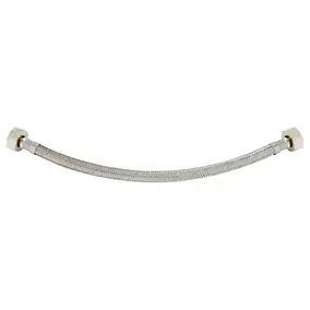 Flexible sanitaire DN8 femelle/femelle 12x17, 30 cm (2 écrous tournants)