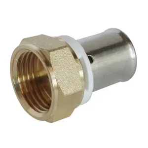 Raccord PER droit femelle à sertir 15x21 mm - Ø 16 mm