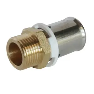 Raccord PER droit mâle à sertir Ø 16 mm 12x17 mm