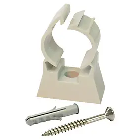 Clip de fixation simple en plastique Ø20, lot de 10