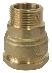 Raccord en laiton droit mâle Ø 20 mm 15x21 mm