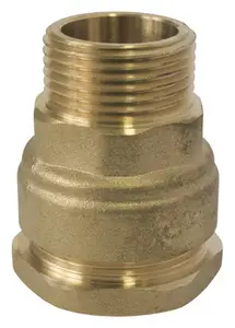 Raccord en laiton droit mâle Ø 25 mm 20x27 mm