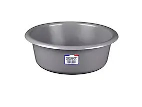 Bassine cuvette ronde 4L coloris gris charbon