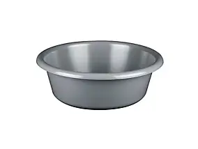 Bassine cuvette ronde 6.5L coloris gris charbon
