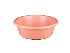 Bassine cuvette ronde 6.5L coloris pêche