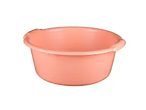 Bassine cuvette ronde 11L coloris pêche
