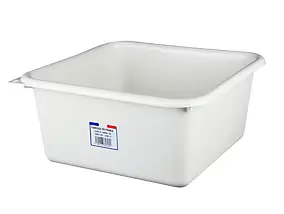 Bassine cuvette carrée 15L coloris sable