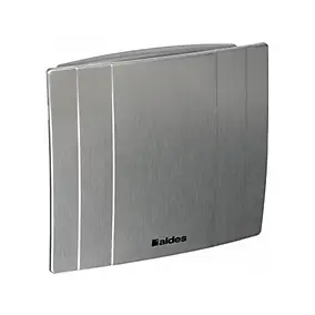 Extracteur d'air Ø100 mm manuel finition gris aluminium, Aldes Déco