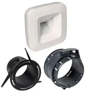 Kit bouche de ventilation hygroréglable pour VMC salle de bain ou cellier diamètre 80 mm