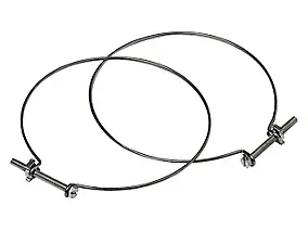 Collier Aldes Ø 100 mm pour raccord conduit souple, lot de 2