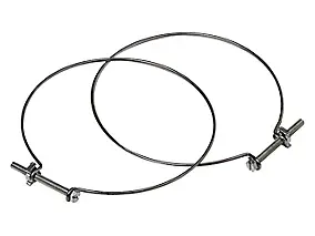 Collier Aldes Ø 125 mm pour raccord conduit souple, lot de 2