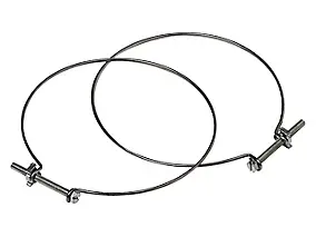 Collier Aldes Ø 150 mm pour raccord conduit souple, lot de 2