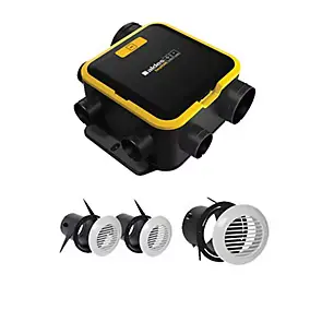 Kit VMC simple flux autoréglable compact EasyHome avec grilles BIP