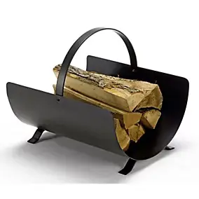 Panier à bûches en acier Dixneuf Arcade avec anse