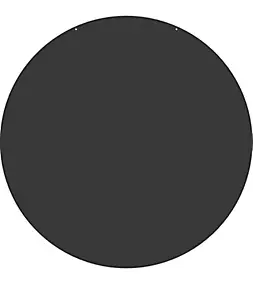Plaque de sol ronde acier Dixneuf noir Ø 80 cm