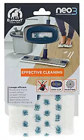 Housse de lavage recharge pour balai à plat Neo Élephant