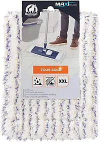 Housse de lavage recharge pour balai à plat Maxiplan Élephant