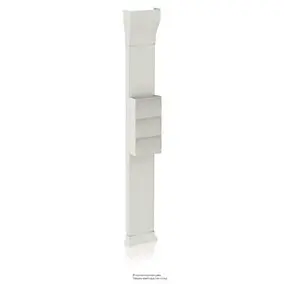 Gaine technique de logement Thomson 260 cm (2 x 130 cm), blanc