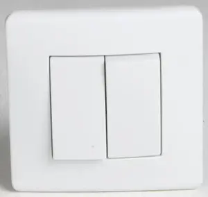 Interrupteur double va-et-vient "Antaria II" blanc