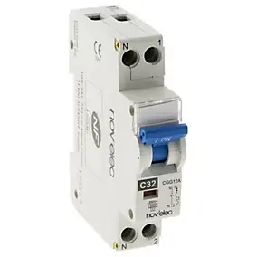 Disjoncteur 32A Nov'Elec Resi9 230 V 2 pôles