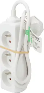 Bloc multiprise recycle 3 prises x 16A blanc - 0,75 M