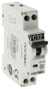 Disjoncteur 3 kA à vis 32A phase neutre