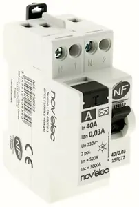 Interrupteur différentiel 30 mA 40A type A