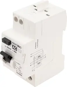 Interrupteur différentiel 30 mA 40A type AC blanc