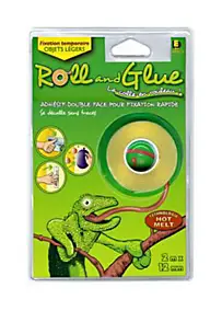 Adhésif double face pour fixation rapide roll & glue