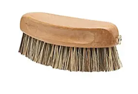 Brosse navette en tampico blanc manche bois Gerlon