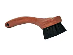 Brosse ronde en soie naturelle manche en résine