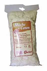 Sachet de 200g de mèches de coton Gerlon 200g