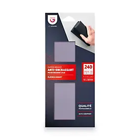 Recharge pour grande câle plâtre et enduit 240 grain fin finition Gerlon L.18 x l.9,3 cm