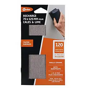 3 patins pour petite cale céramic grain moyen