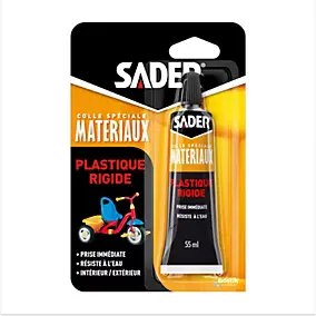 Colle pour plastique rigide - tube de 55 ml, Sader