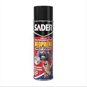 Colle Multi-usages Sader Pulvérisable type Néoprène Aérosol 500 ml