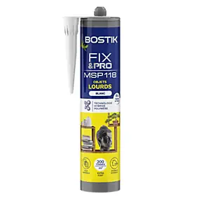 Mastic de fixation objets lourds Bostik Fix&pro MSP 118 290 ml
