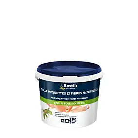 Colle Sols Souples Bostik pour Moquettes et Fibres naturelles Pâte 3 kg