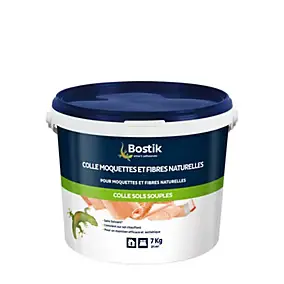 Colle Sols Souples Bostik pour Moquettes et Fibres naturelles Pâte 7 kg