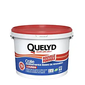 Colle pour revêtements lisses de rénovations lourds (jusqu'à 750g/m²) Quelyd pâte 10kg