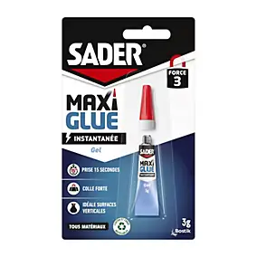 Colle cyanoacrylate Sader Maxiglue, gel 3g