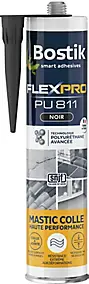 Mastic colle Bostik Flexpro PU 811 noir 300ml