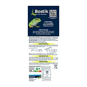 Mastic d’étanchéité spécial maçonnerie et portes blanc Bostik Joint Parfait tous matériaux, lot de 3 cartouches de 280 ml