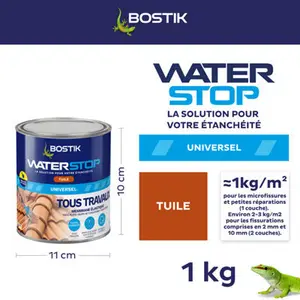 Membrane élastique d'étanchéité "Waterstop" couleur tuile - 1 kg