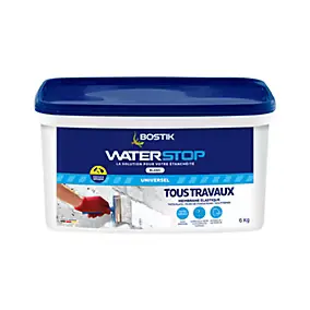 Membrane d'étanchéité Bostik Waterstop universel blanc 6 kg