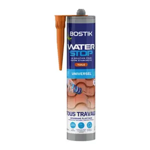 Membrane élastique d'étanchéité "Waterstop" couleur tuile - 290 ml